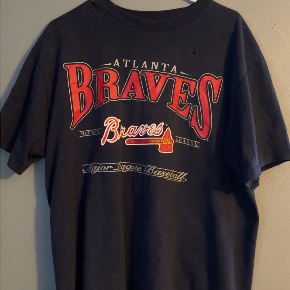 Atlanta Braves Men's Short Sleeve Tee - Navy